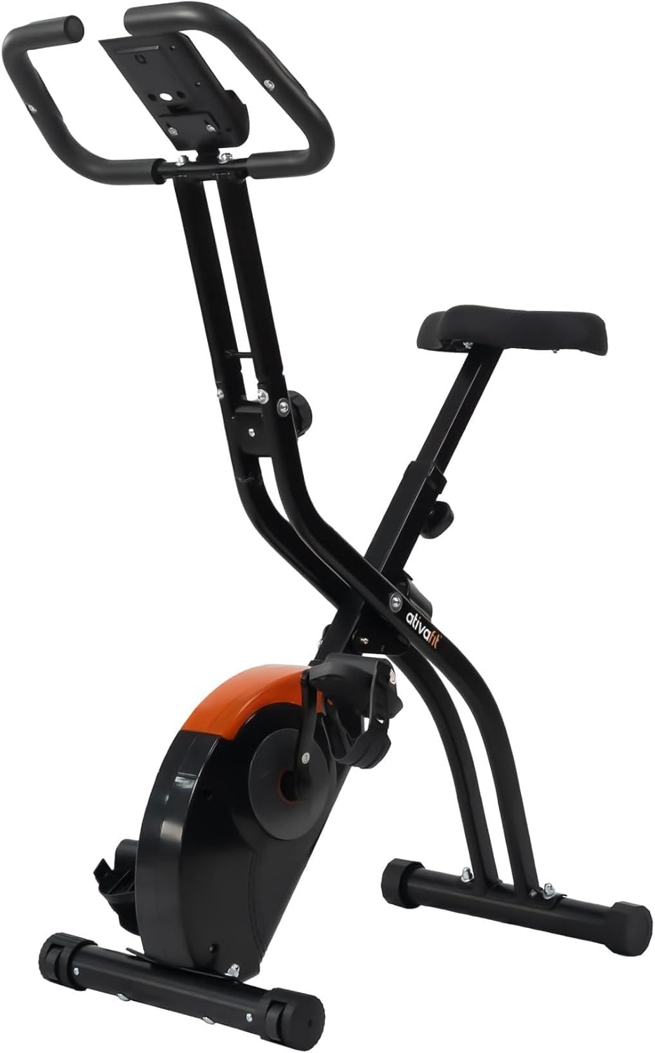 ATIVAFIT 3-in-1 Foldable Exercise Bike for Home, Upright & Recumbent Indoor Bike with 8-Level Magnetic Resistance, Resistance Bands, Quiet Cardio, Adjustable Seat - Image 9