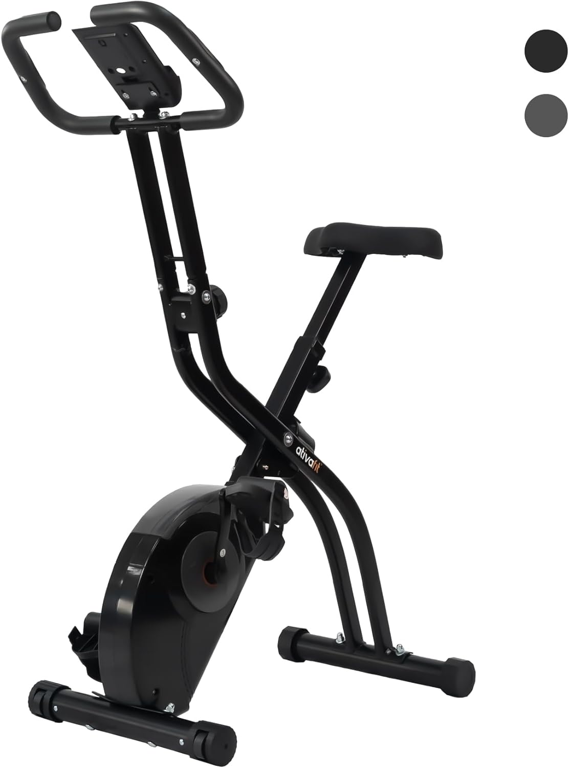 ATIVAFIT 3-in-1 Foldable Exercise Bike for Home, Upright & Recumbent Indoor Bike with 8-Level Magnetic Resistance, Resistance Bands, Quiet Cardio, Adjustable Seat - Image 11